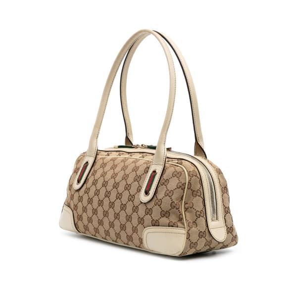 Pre-owned Gucci GG Canvas Princy Shoulder Bag Brown