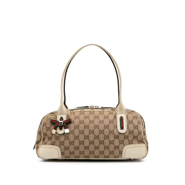 Pre-owned Gucci GG Canvas Princy Shoulder Bag Brown
