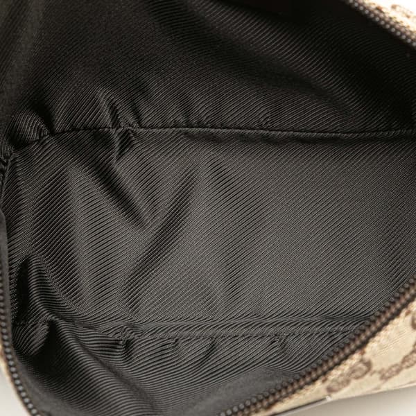 Pre-owned Gucci GG Canvas Boat Brown