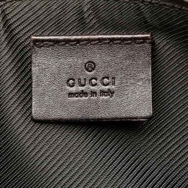 Pre-owned Gucci GG Canvas Boat Brown