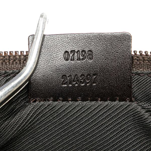 Pre-owned Gucci GG Canvas Boat Brown