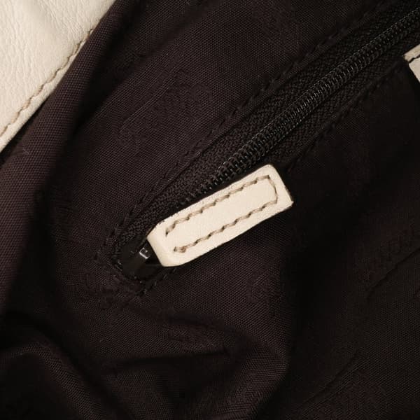 Pre-owned Gucci Guccissima Sukey Shoulder Bag White