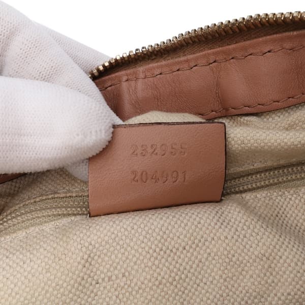 Pre-owned Gucci Diamante Canvas Sukey Shoulder Bag Brown