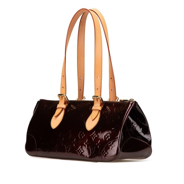 Pre-owned Louis Vuitton Monogram Vernis Rosewood Avenue Purple