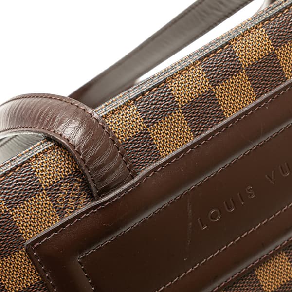 Pre-owned Louis Vuitton Damier Ebene Parioli PM Brown