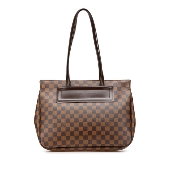 Pre-owned Louis Vuitton Damier Ebene Parioli PM Brown