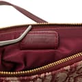 Miniatyrbild 6 av 10: Pre-owned Dior Mini Diorissimo Canvas Saddle Pochette Red