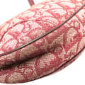 Miniatyrbild 8 av 10: Pre-owned Dior Mini Diorissimo Canvas Saddle Pochette Red