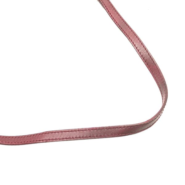 Pre-owned Dior Mini Diorissimo Canvas Saddle Pochette Red