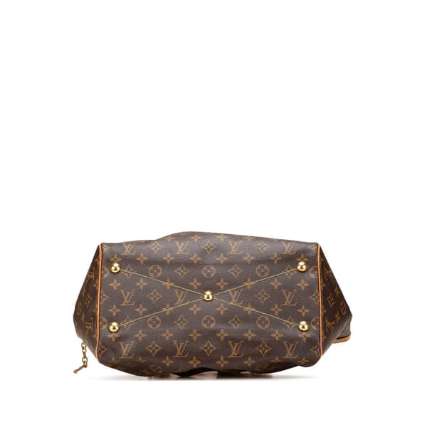 Pre-owned Louis Vuitton Monogram Tivoli GM Brown