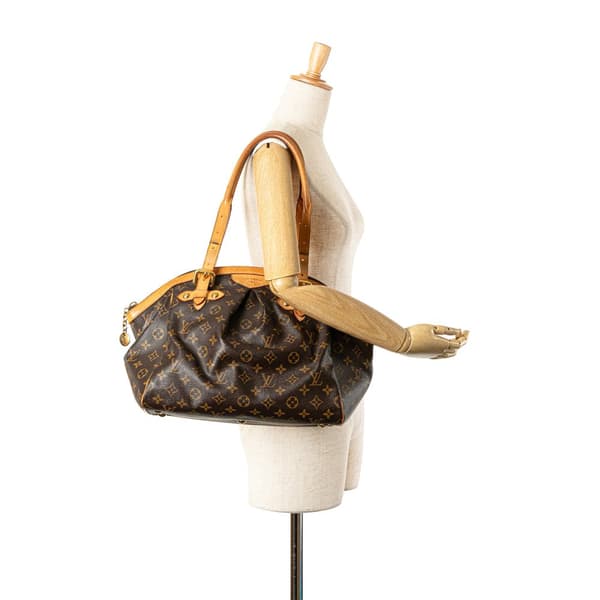 Pre-owned Louis Vuitton Monogram Tivoli GM Brown