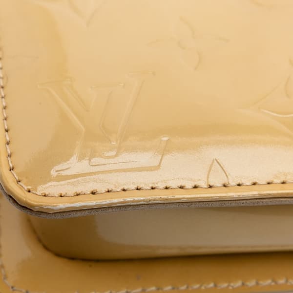 Pre-owned Louis Vuitton Monogram Vernis Pochette Lexington Brown