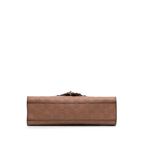 Pre-owned Gucci Medium Guccissima Emily Shoulder Bag Brown