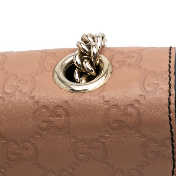 Pre-owned Gucci Medium Guccissima Emily Shoulder Bag Brown