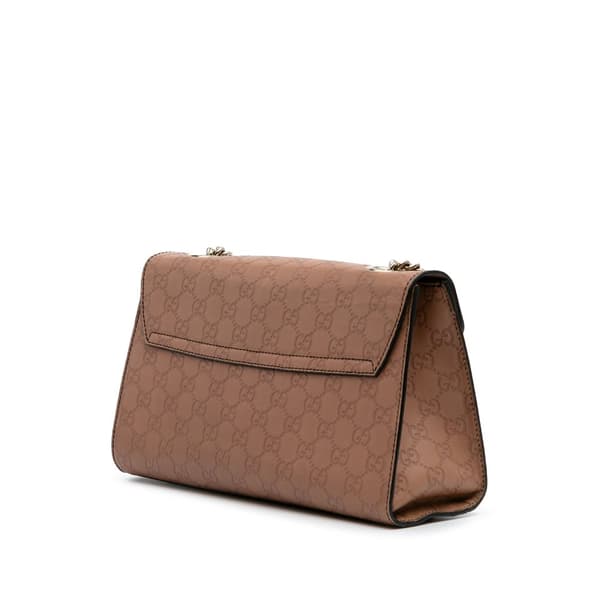 Pre-owned Gucci Medium Guccissima Emily Shoulder Bag Brown