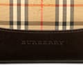 Miniatyrbild 5 av 10: Pre-owned Burberry Haymarket Check Canvas Shoulder Bag Brown