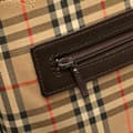Miniatyrbild 7 av 10: Pre-owned Burberry Haymarket Check Canvas Shoulder Bag Brown
