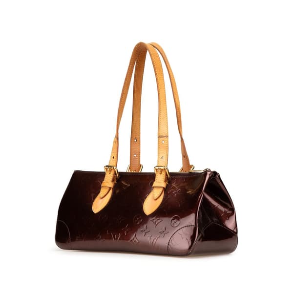 Pre-owned Louis Vuitton Monogram Vernis Rosewood Avenue Red