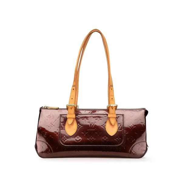 Pre-owned Louis Vuitton Monogram Vernis Rosewood Avenue Red