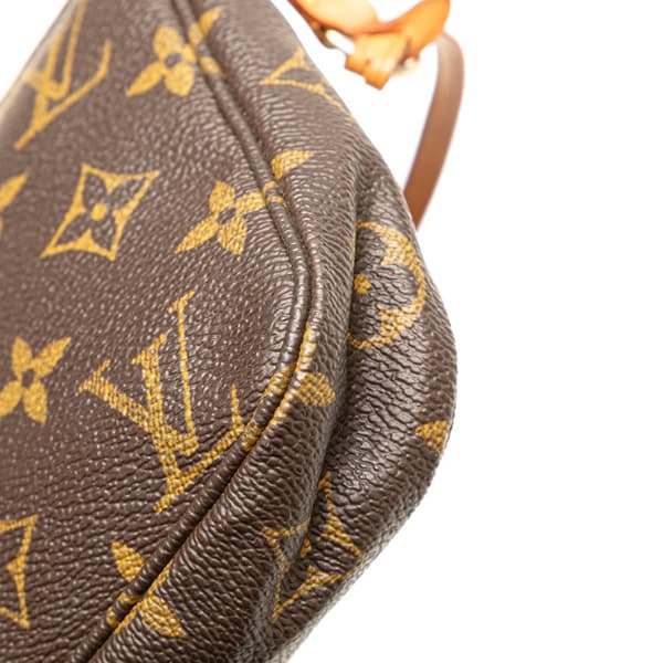 Pre-owned Louis Vuitton Monogram Pochette Accessoires Brown
