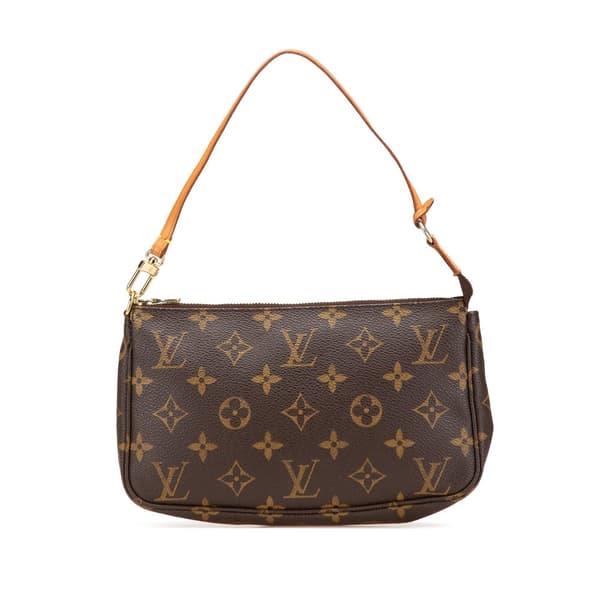 Pre-owned Louis Vuitton Monogram Pochette Accessoires Brown