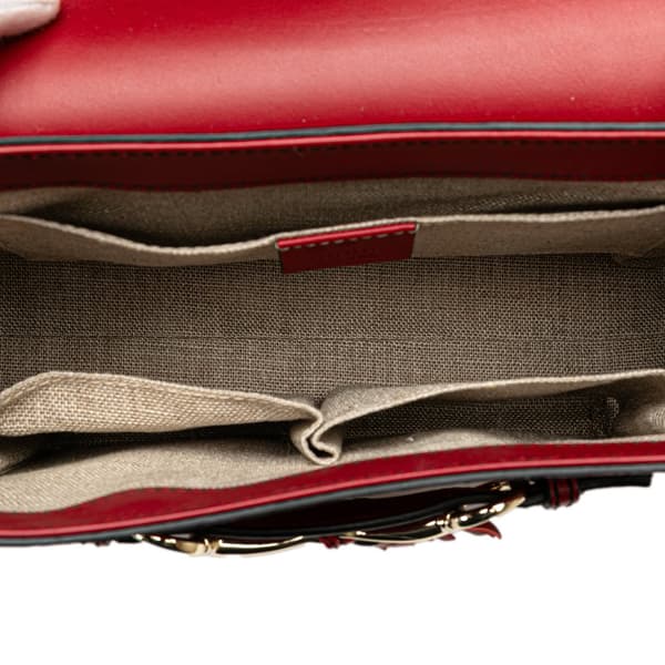 Pre-owned Gucci Medium Microguccissima Emily Shoulder Bag Red