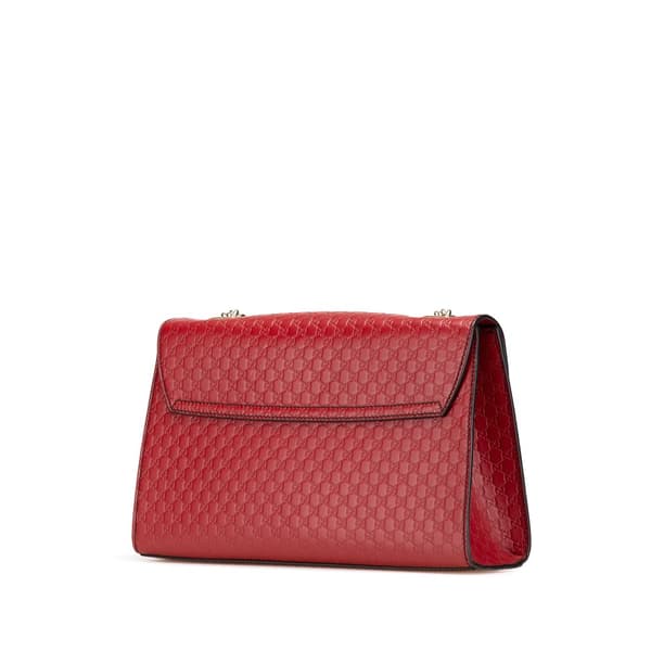 Pre-owned Gucci Medium Microguccissima Emily Shoulder Bag Red