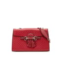 Miniatyrbillede 1 af 10: Pre-owned Gucci Medium Microguccissima Emily Shoulder Bag Red