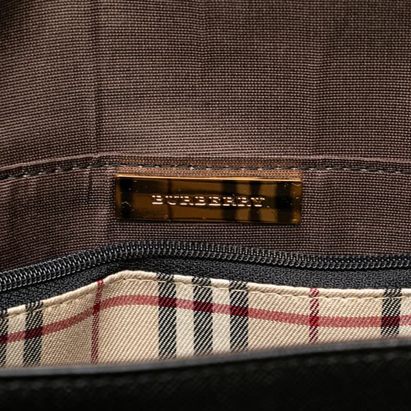 Pre-owned Burberry Leather Shoulder Bag Black