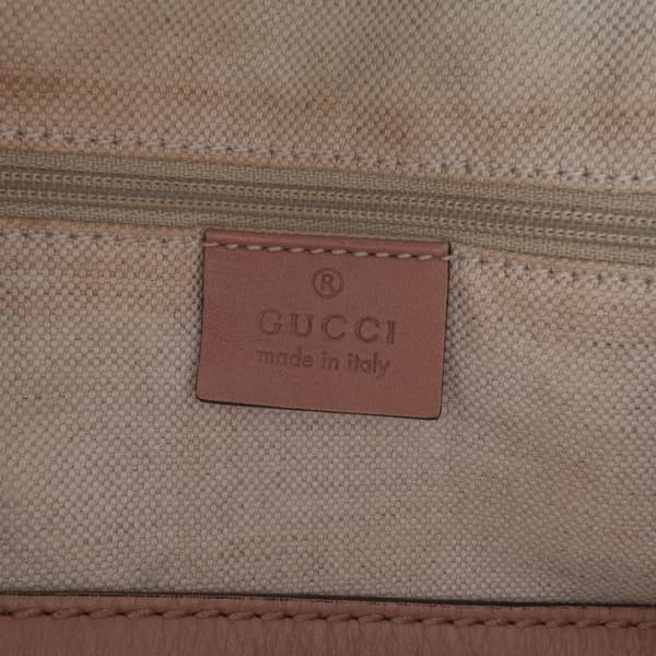 Pre-owned Gucci Diamante Canvas Sukey Shoulder Bag Brown