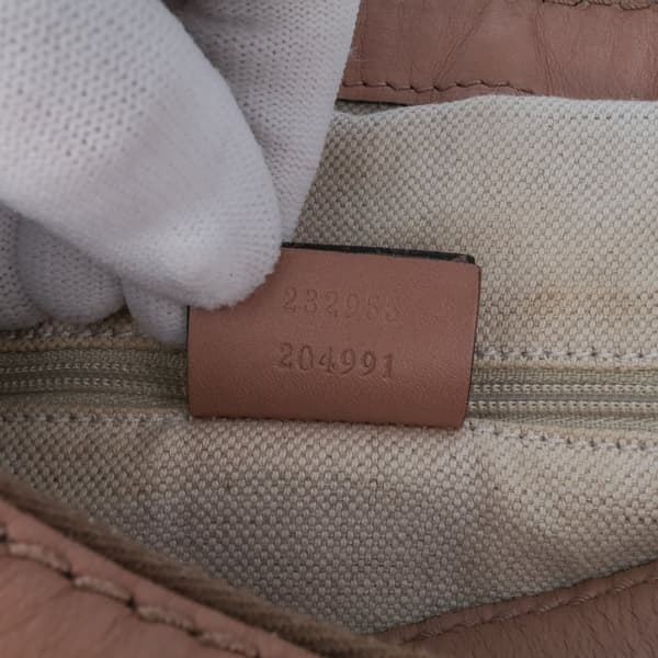 Pre-owned Gucci Diamante Canvas Sukey Shoulder Bag Brown