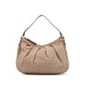 Miniatyrbillede 1 af 9: Pre-owned Gucci Diamante Canvas Sukey Shoulder Bag Brown