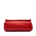Miniatyrbild 3 av 7: Pre-owned Bottega Veneta Small Nappa Intrecciato Olimpia Shoulder Bag Red