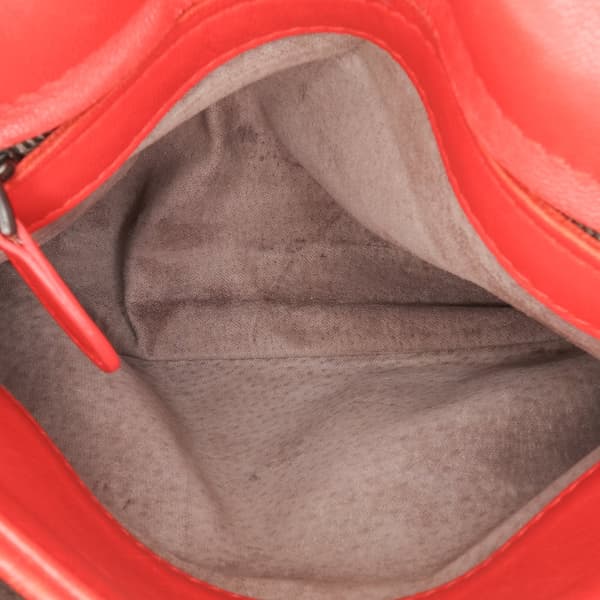 Pre-owned Bottega Veneta Small Nappa Intrecciato Olimpia Shoulder Bag Red