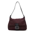 Miniatyrbillede 1 af 10: Pre-owned Fendi Zucchino Canvas Mamma Forever Red