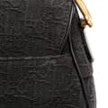 Miniatyrbild 8 av 10: Pre-owned Dior Oblique Canvas Saddle Bag Black