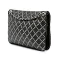 Pikkukuva 2 / 9: Pre-owned Chanel Quilted Metallic Distressed Lambskin CC Crystal Flap Black