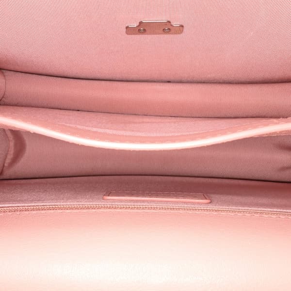 Pre-owned Chanel Large Quilted Goatskin CC Box Flap Pink