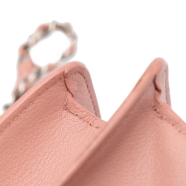 Pre-owned Chanel Large Quilted Goatskin CC Box Flap Pink