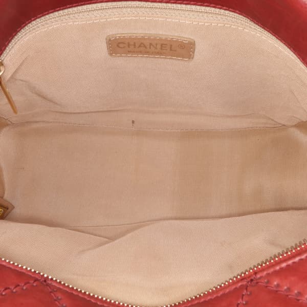 Pre-owned Chanel Quilted Calfskin Retro Chain Camera Flap Red