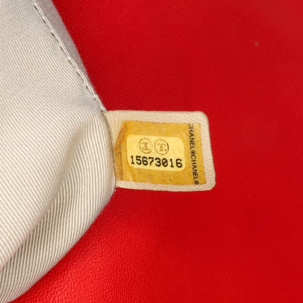 Pre-owned Chanel Maxi Washed Lambskin Chain Around Flap Red