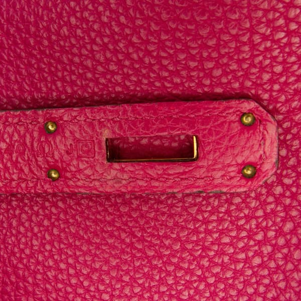 Pre-owned Hermès Togo So Kelly 26 Pink