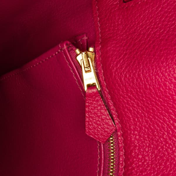 Pre-owned Hermès Togo So Kelly 26 Pink