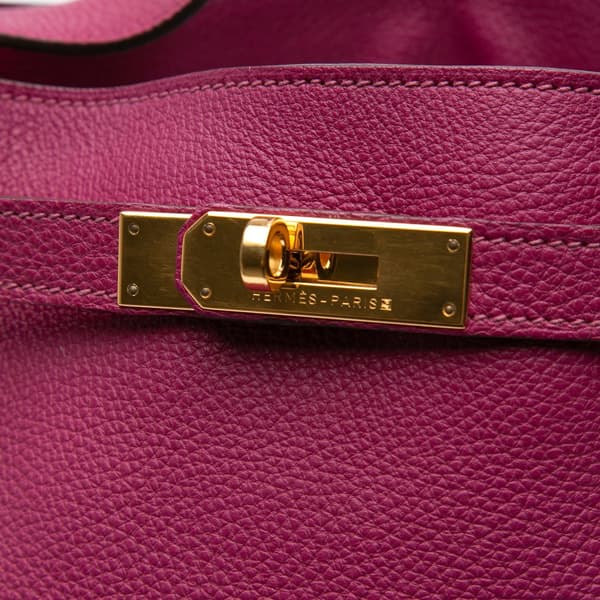 Pre-owned Hermès Togo So Kelly 26 Pink