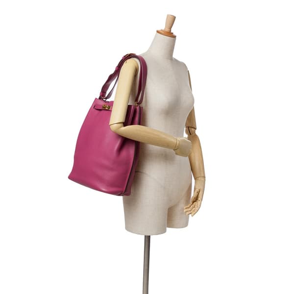 Pre-owned Hermès Togo So Kelly 26 Pink