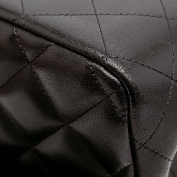 Pre-owned Chanel Jumbo Classic Lambskin Double Flap Black