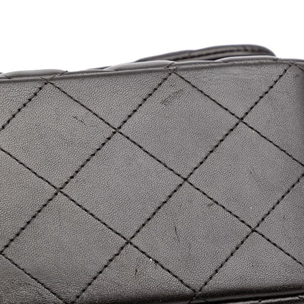 Pre-owned Chanel Jumbo Classic Lambskin Double Flap Black