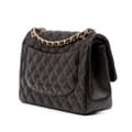 Miniatyrbild 2 av 10: Pre-owned Chanel Jumbo Classic Lambskin Double Flap Black