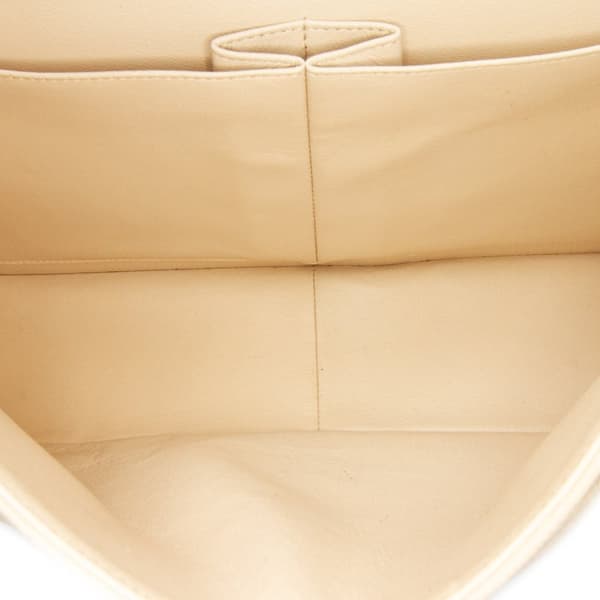 Pre-owned Chanel Jumbo Classic Caviar Double Flap Brown