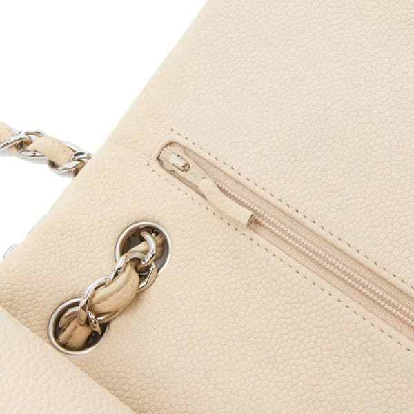 Pre-owned Chanel Jumbo Classic Caviar Double Flap Brown